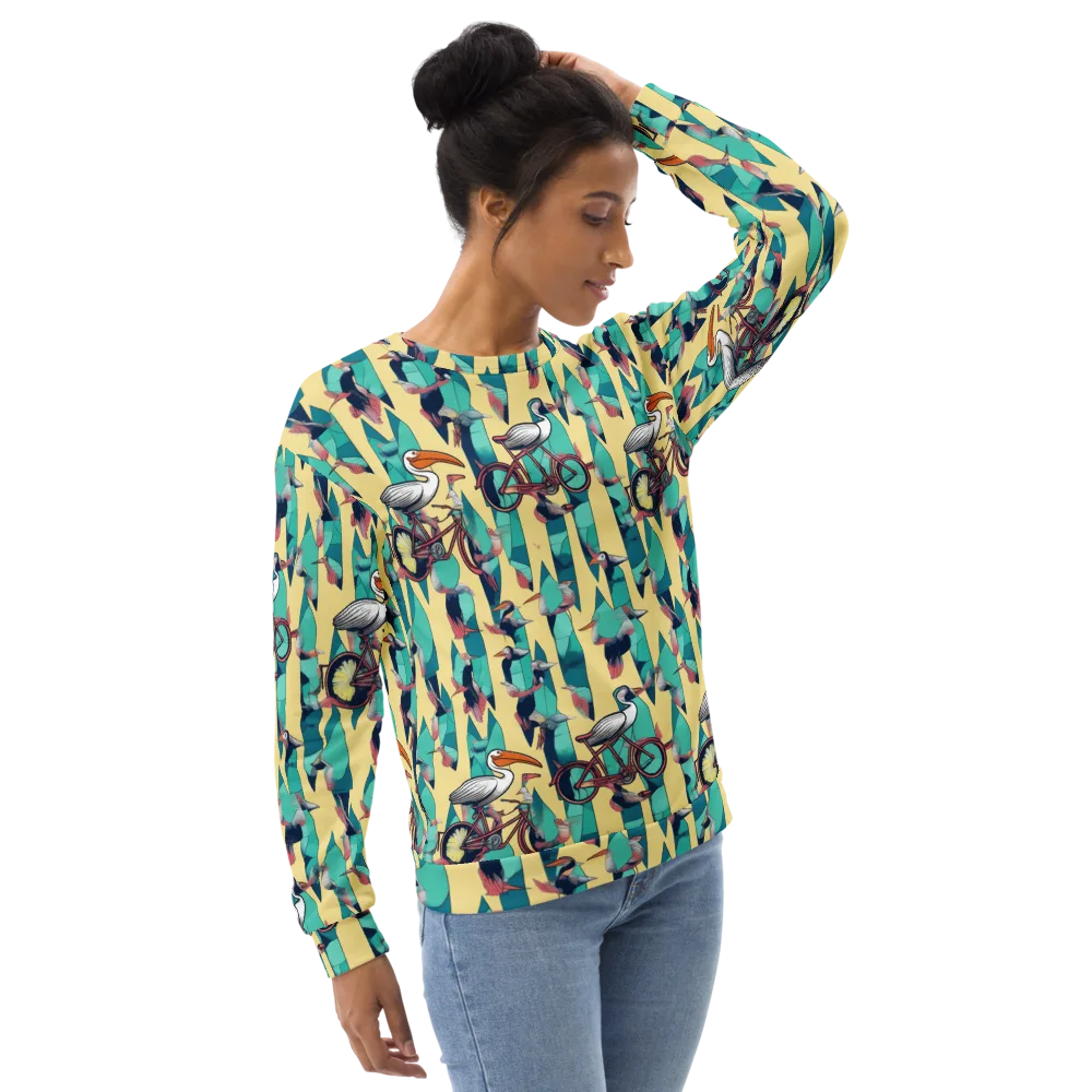 Teal Wings on Sweatshirt — Right Front