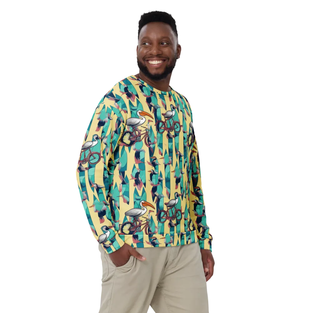 Teal Wings on Sweatshirt — Front
