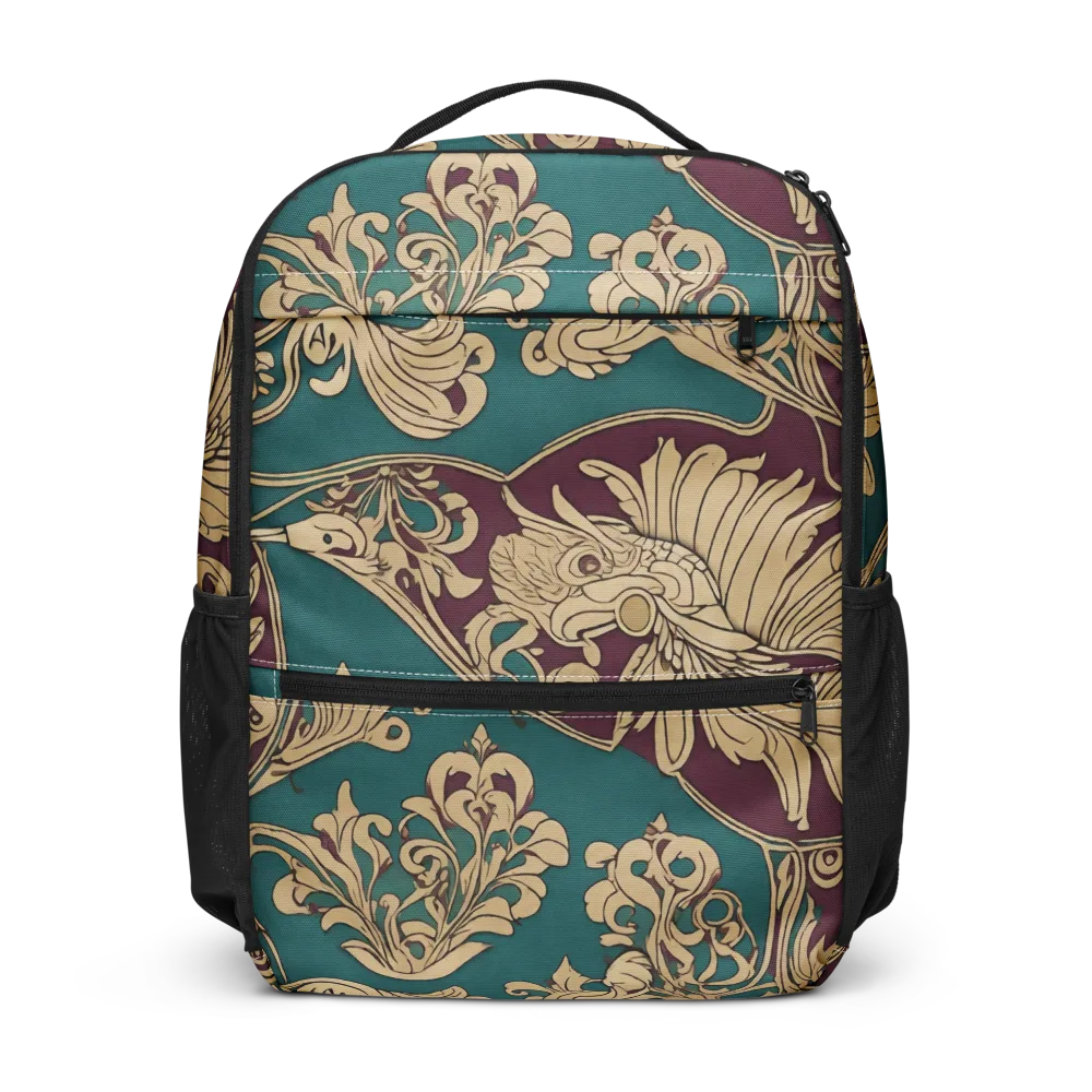 Peacock Reliquary on Utility Backpack — Front