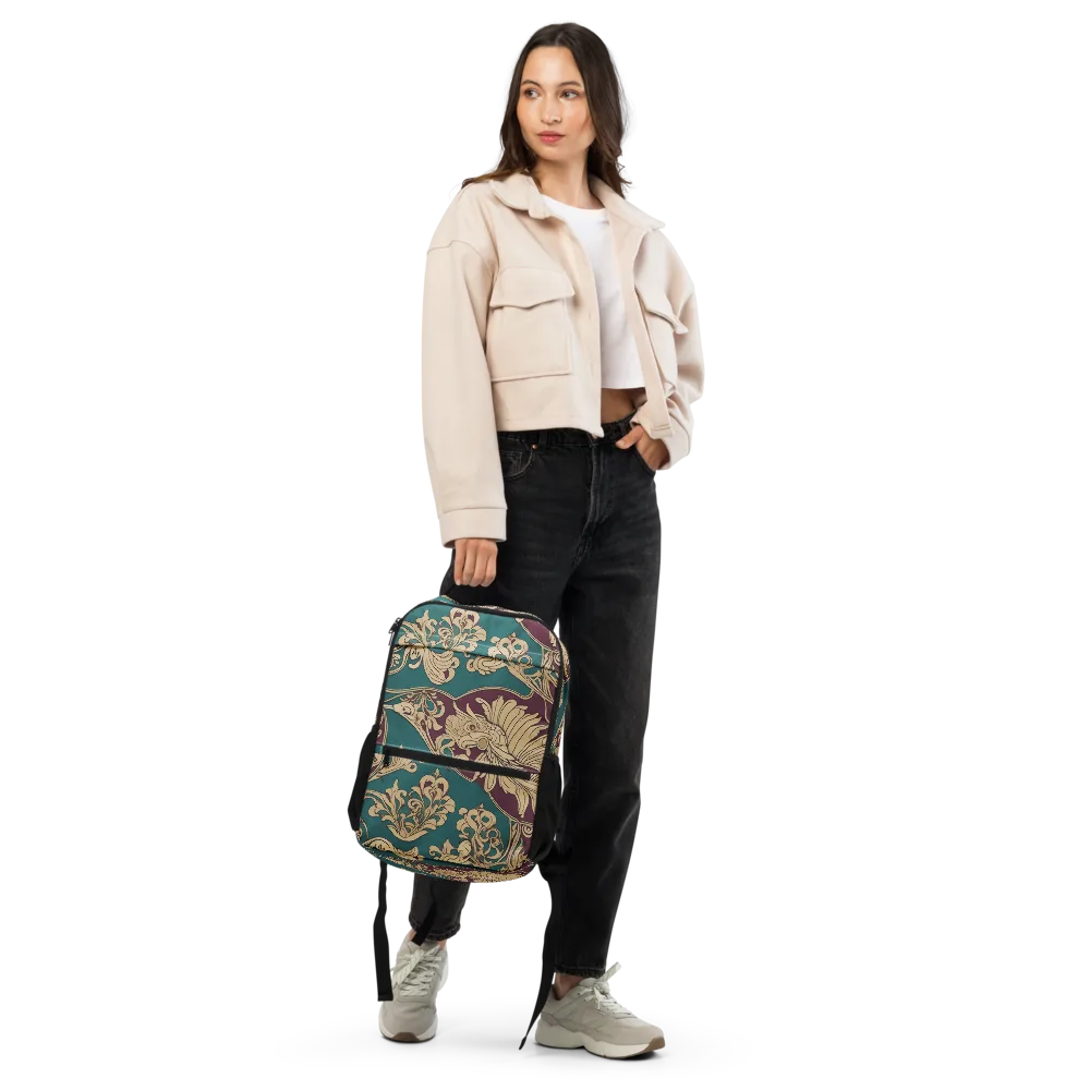 Peacock Reliquary on Utility Backpack — Front