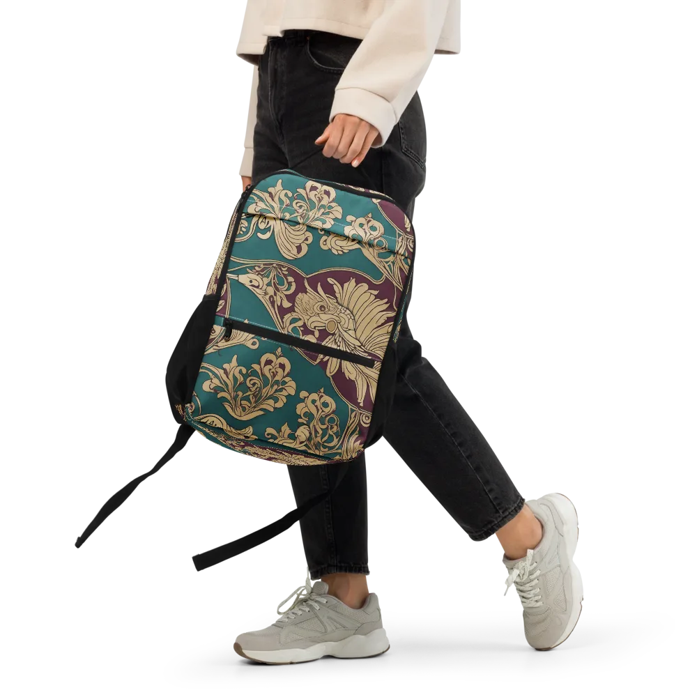 Peacock Reliquary on Utility Backpack — Front