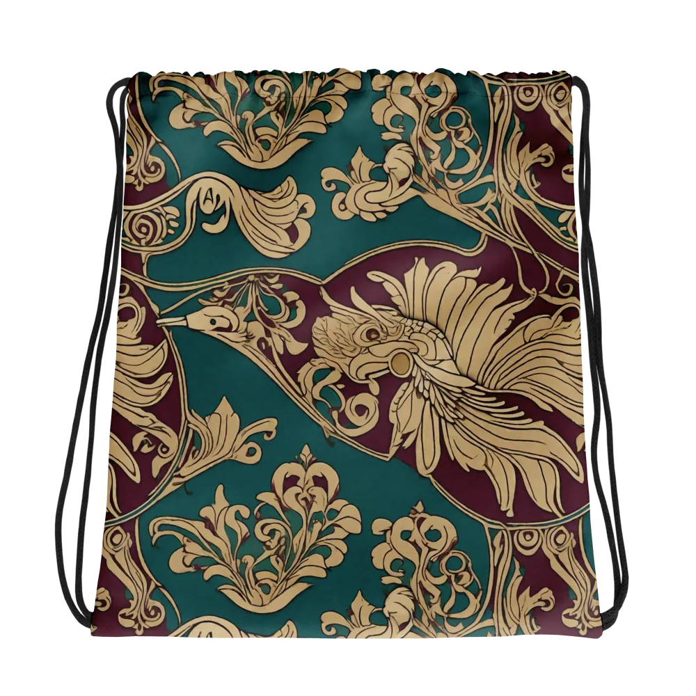 Peacock Reliquary on Drawstring Bag — Photo