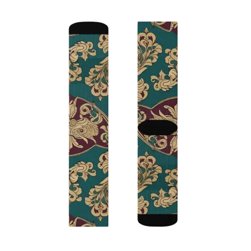 Peacock Reliquary on a Socks