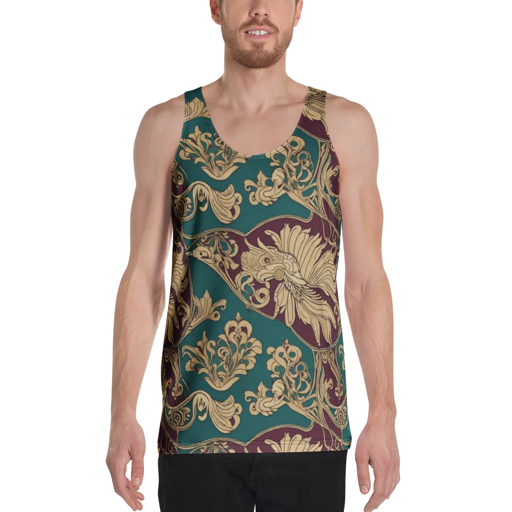 Peacock Reliquary on Men's Tank Top — Front
