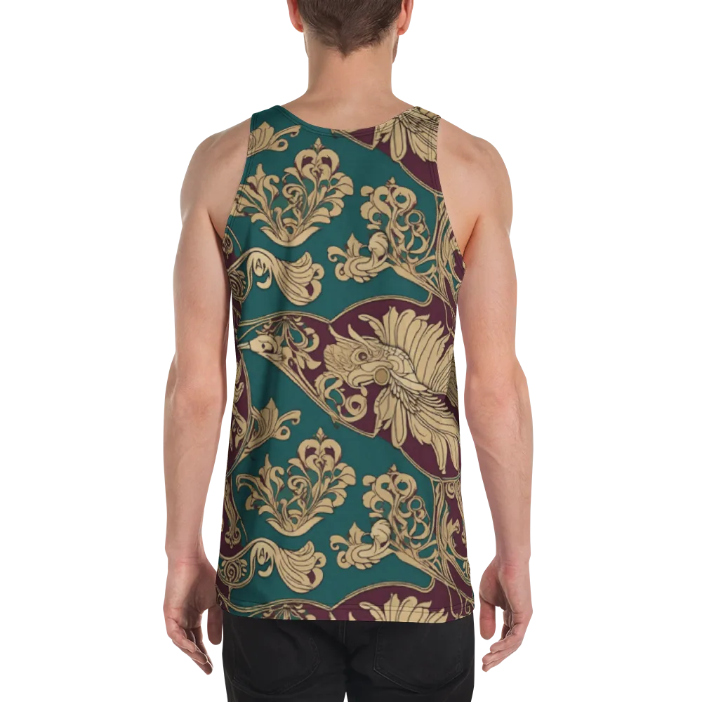 Peacock Reliquary on Men's Tank Top — Back
