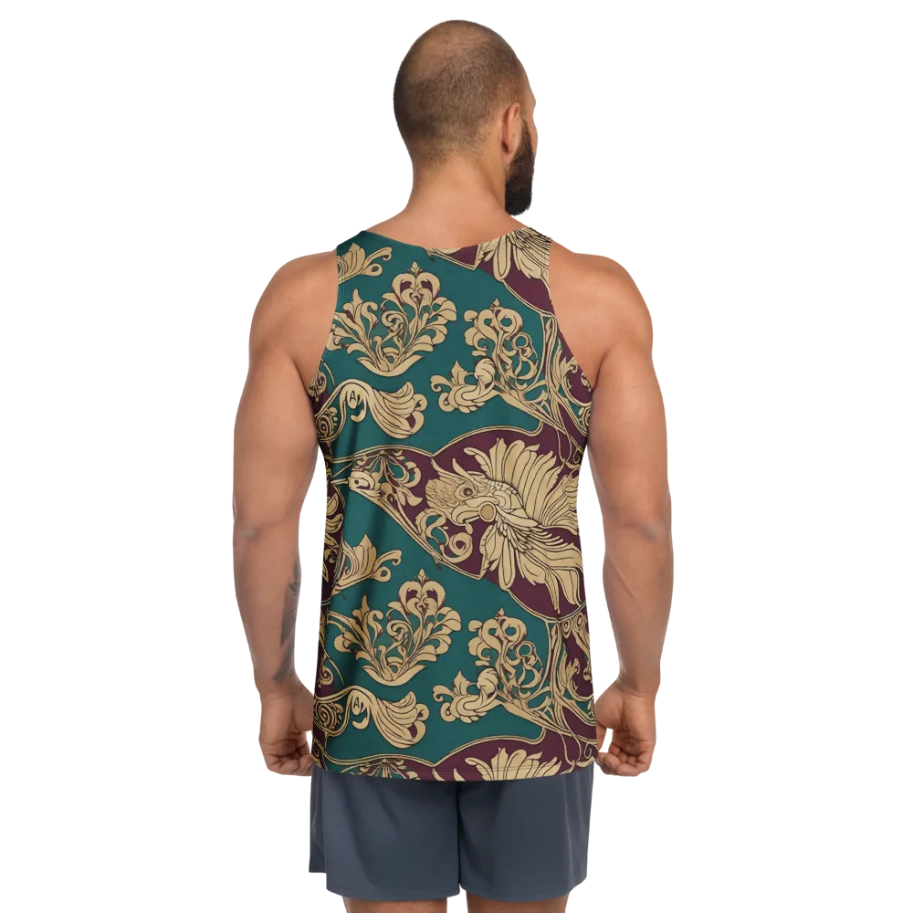 Peacock Reliquary on Men's Tank Top — Back