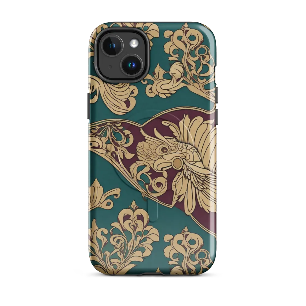 Peacock Reliquary on MagSafe Tough Case for iPhone® — Front