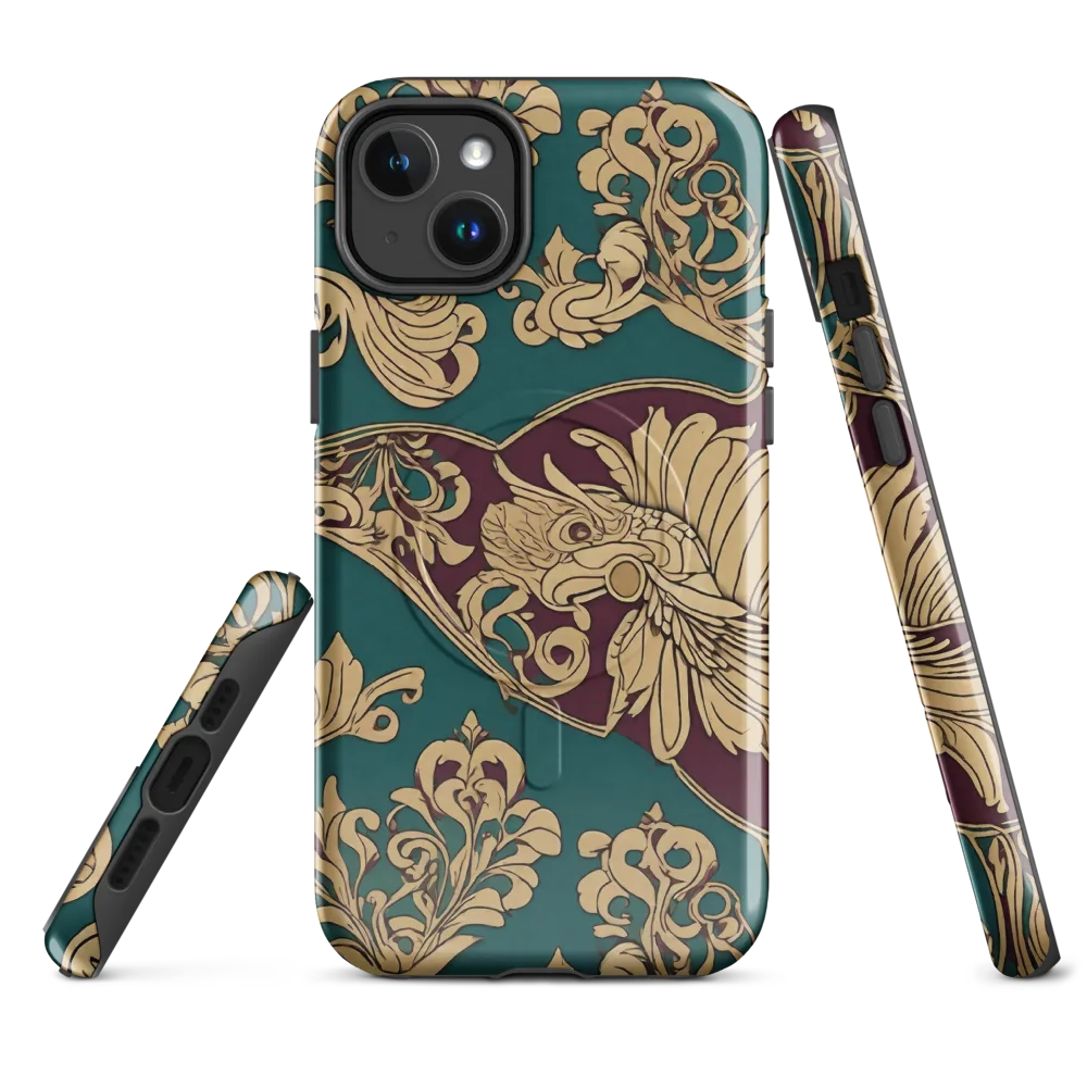 Peacock Reliquary on MagSafe Tough Case for iPhone® — Front
