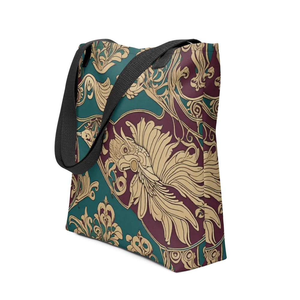 Peacock Reliquary on Tote Bag — Front