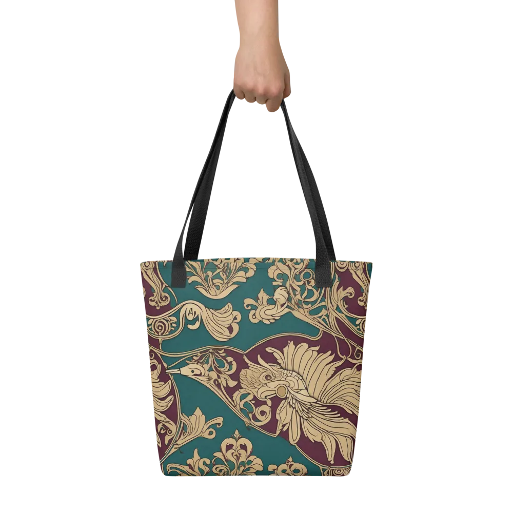 Peacock Reliquary on Tote Bag — Front