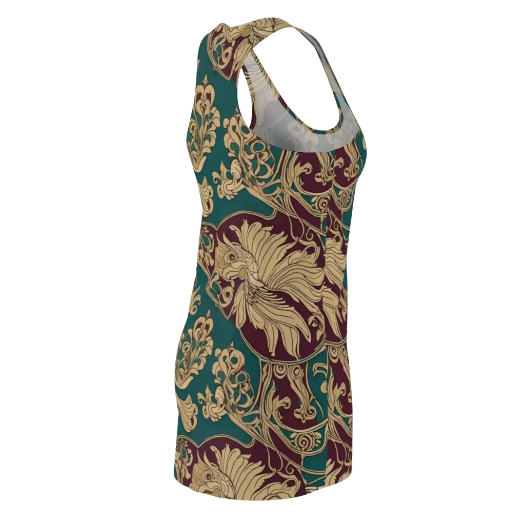 Peacock Reliquary on Racerback Dress — Back Side