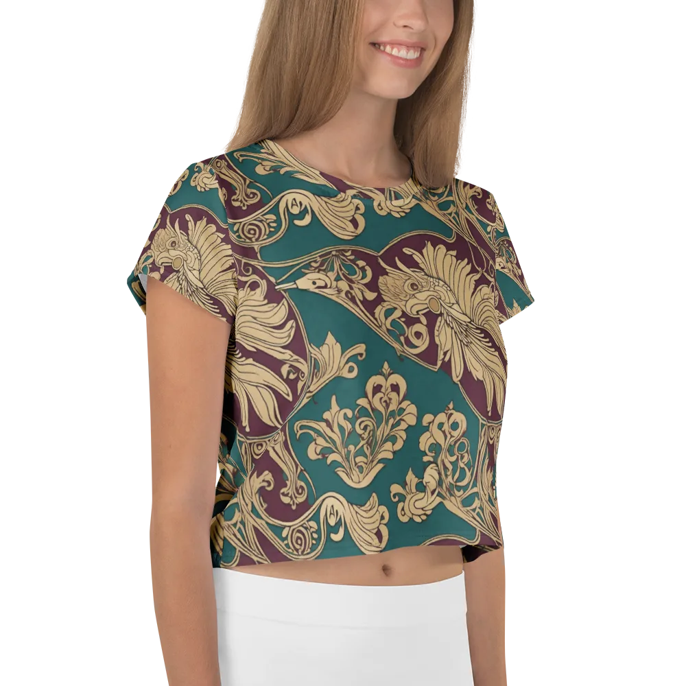 Peacock Reliquary on Crop Tee — Right