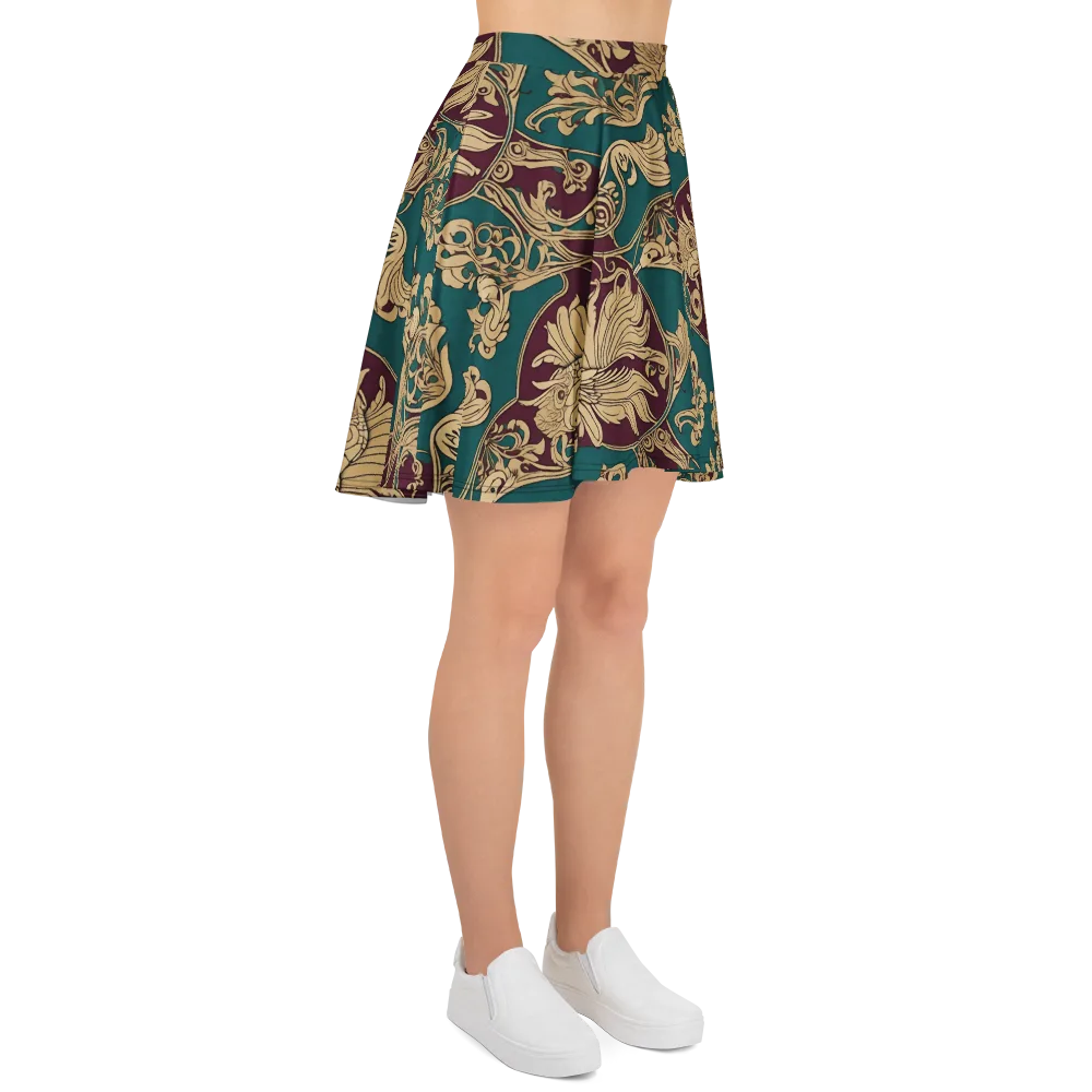 Peacock Reliquary on Skater Skirt — Right