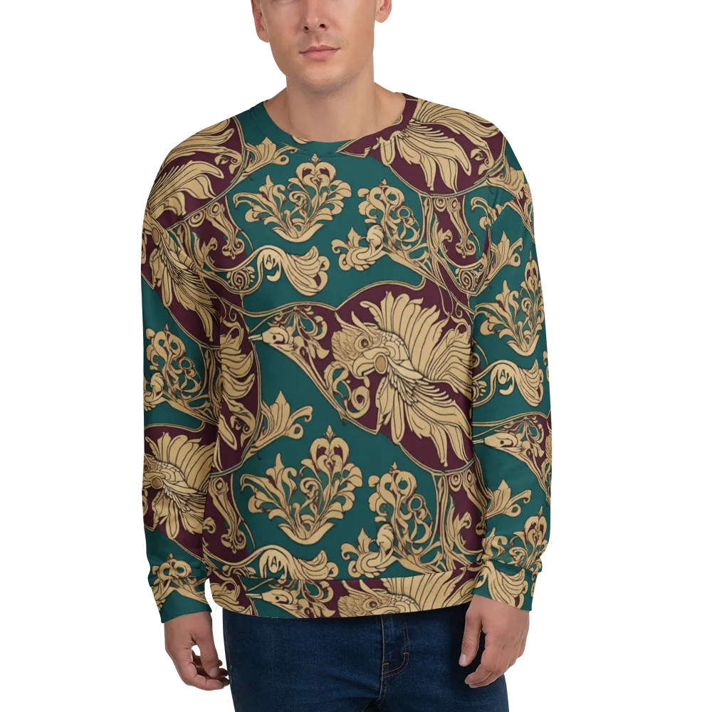 Peacock Reliquary on Sweatshirt — Front