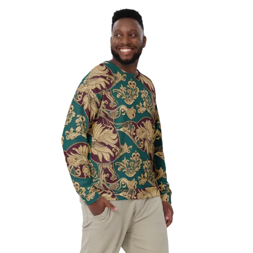 Peacock Reliquary on a Sweatshirt