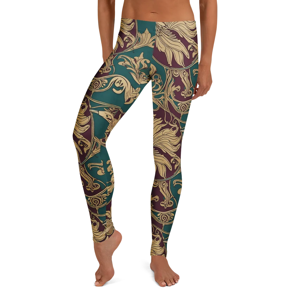 Peacock Reliquary on Leggings — Front