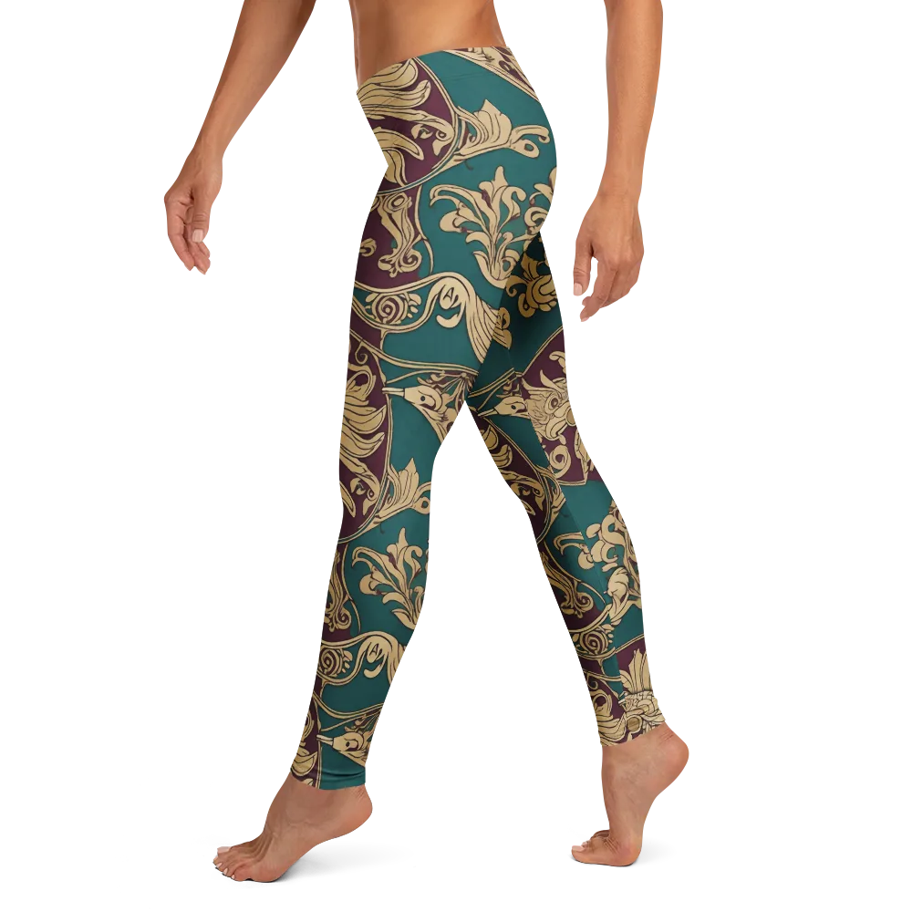 Peacock Reliquary on Leggings — Left