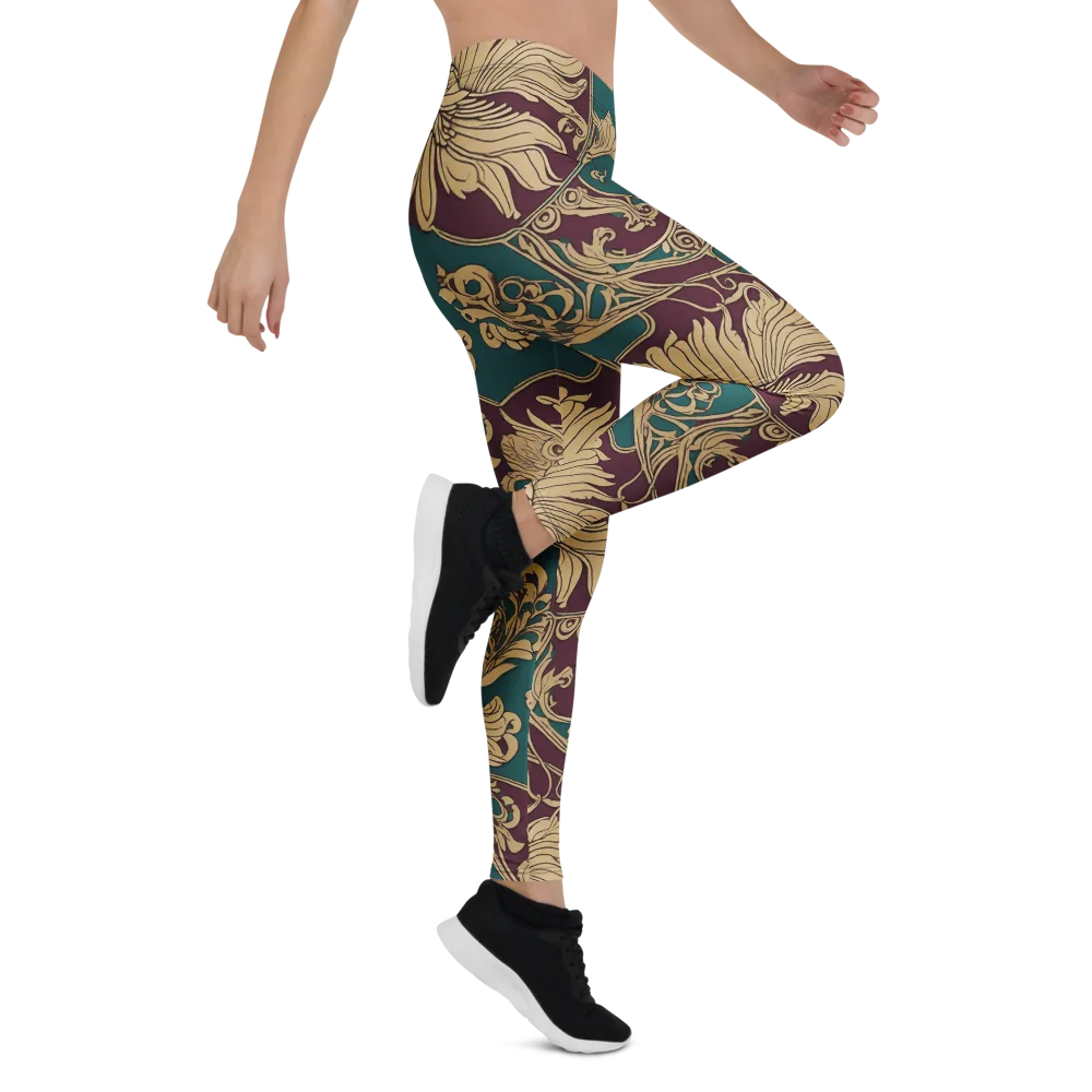 Peacock Reliquary on Leggings — Right