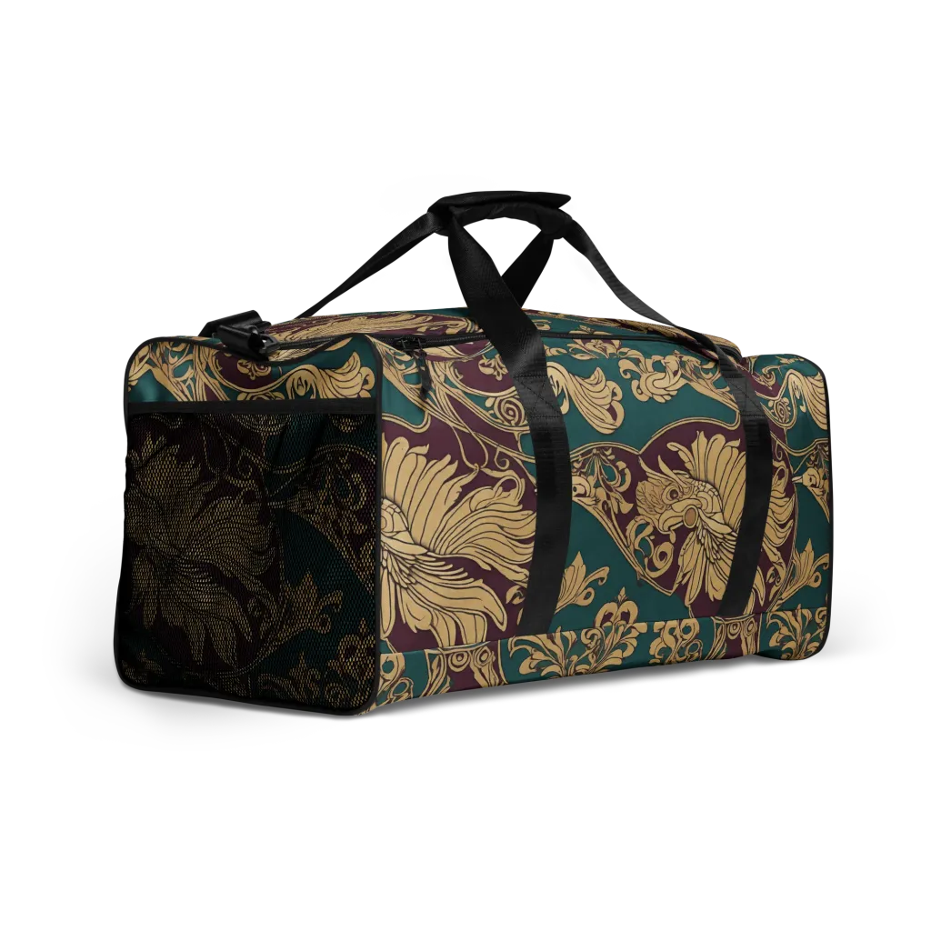 Peacock Reliquary on Duffle Bag — Right Front