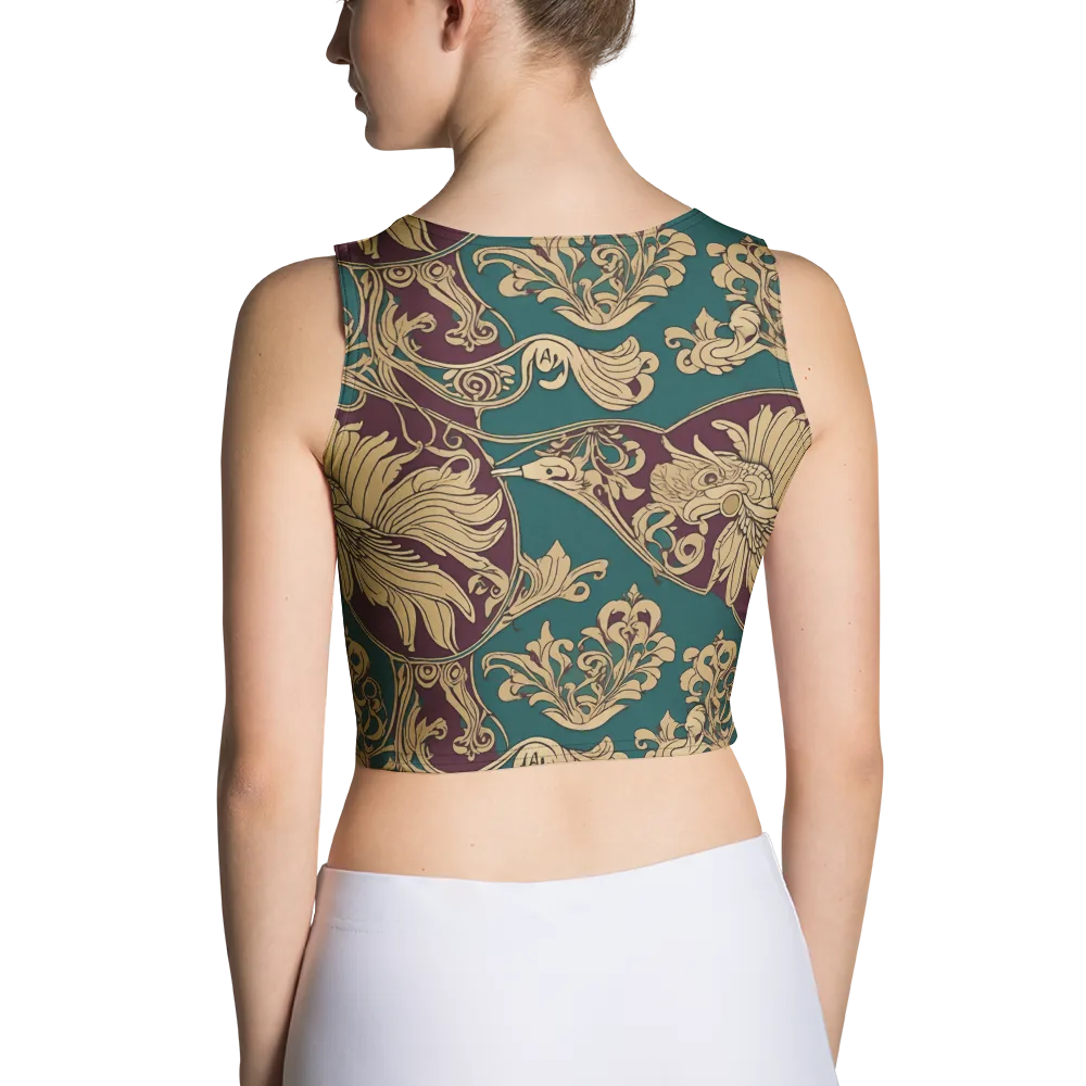 Peacock Reliquary on Crop Top — Back