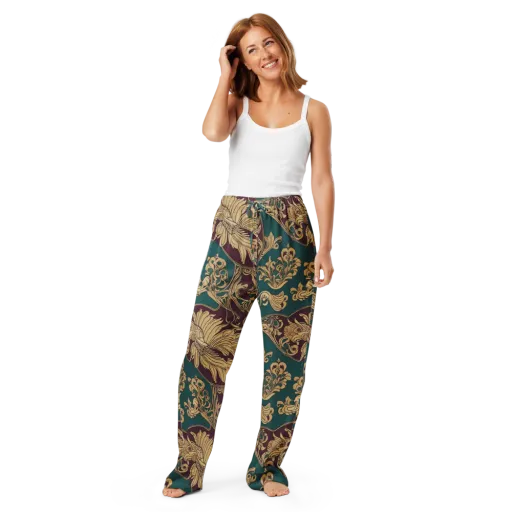 Peacock Reliquary on a Women's Pajama Pants