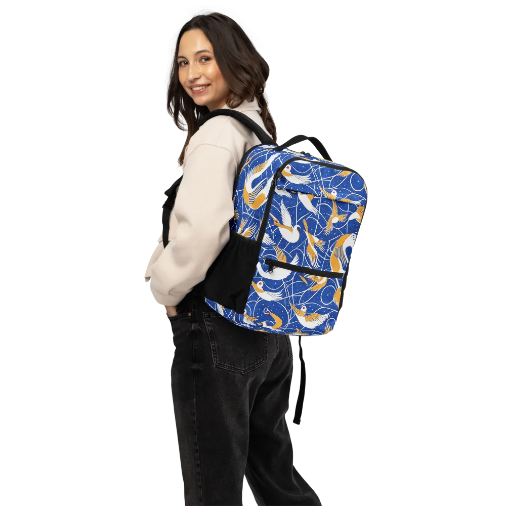 Saffron Flight on Utility Backpack — Back