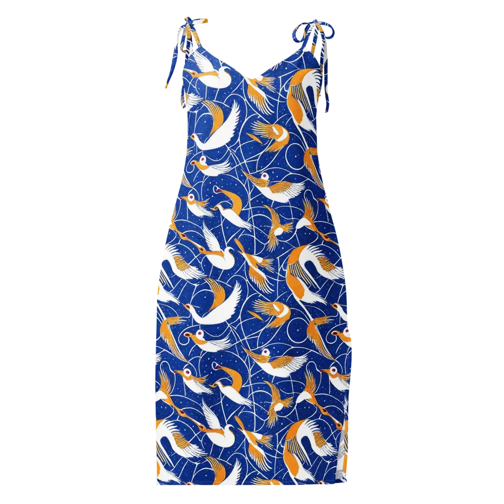 Saffron Flight on Slip Dress — Front