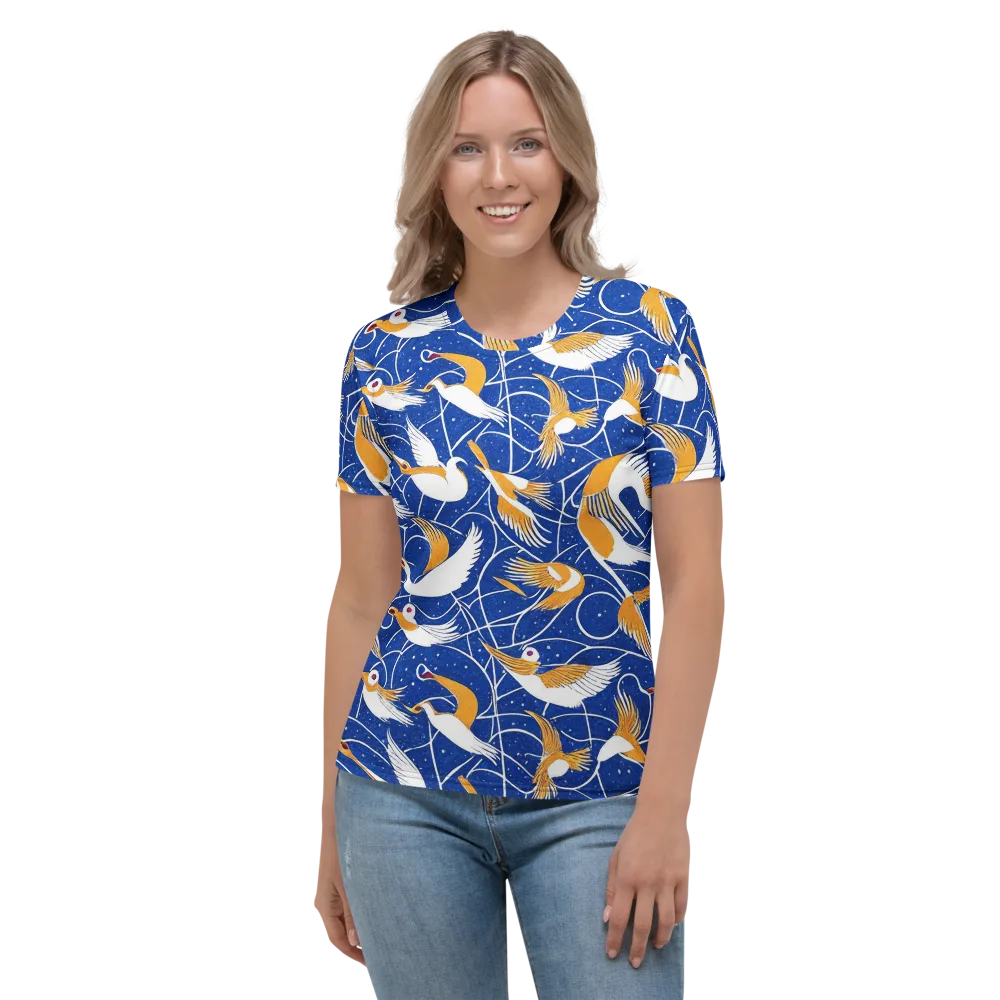 Saffron Flight on Women's Crew Neck T-Shirt — Front