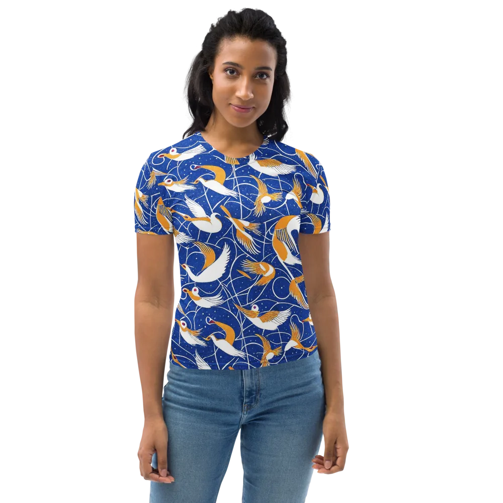 Saffron Flight on Women's Crew Neck T-Shirt — Front