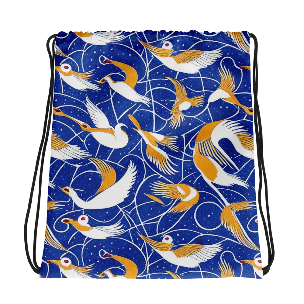 Saffron Flight on Drawstring Bag — Photo