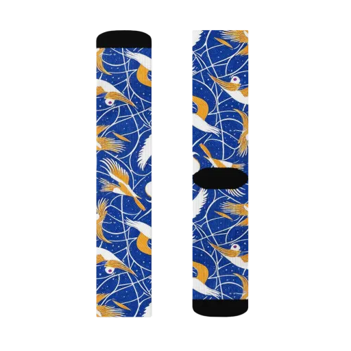 Saffron Flight on a Socks