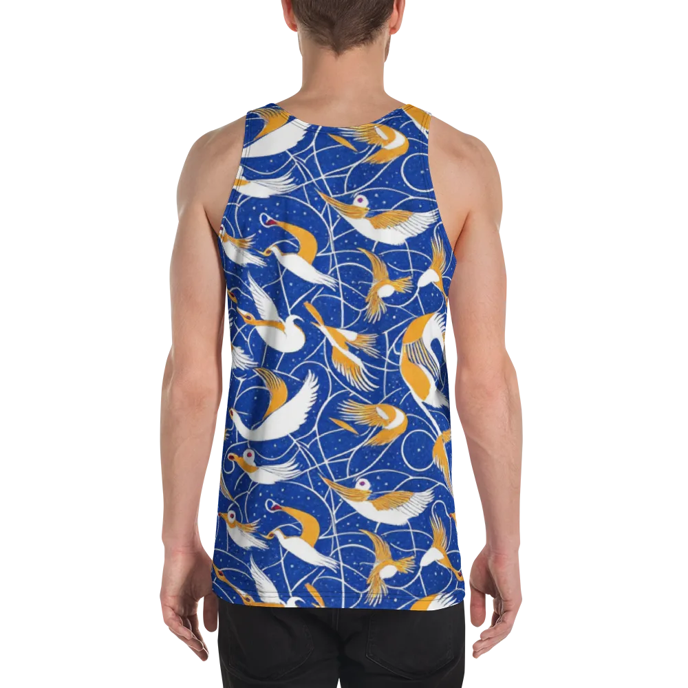 Saffron Flight on Men's Tank Top — Back