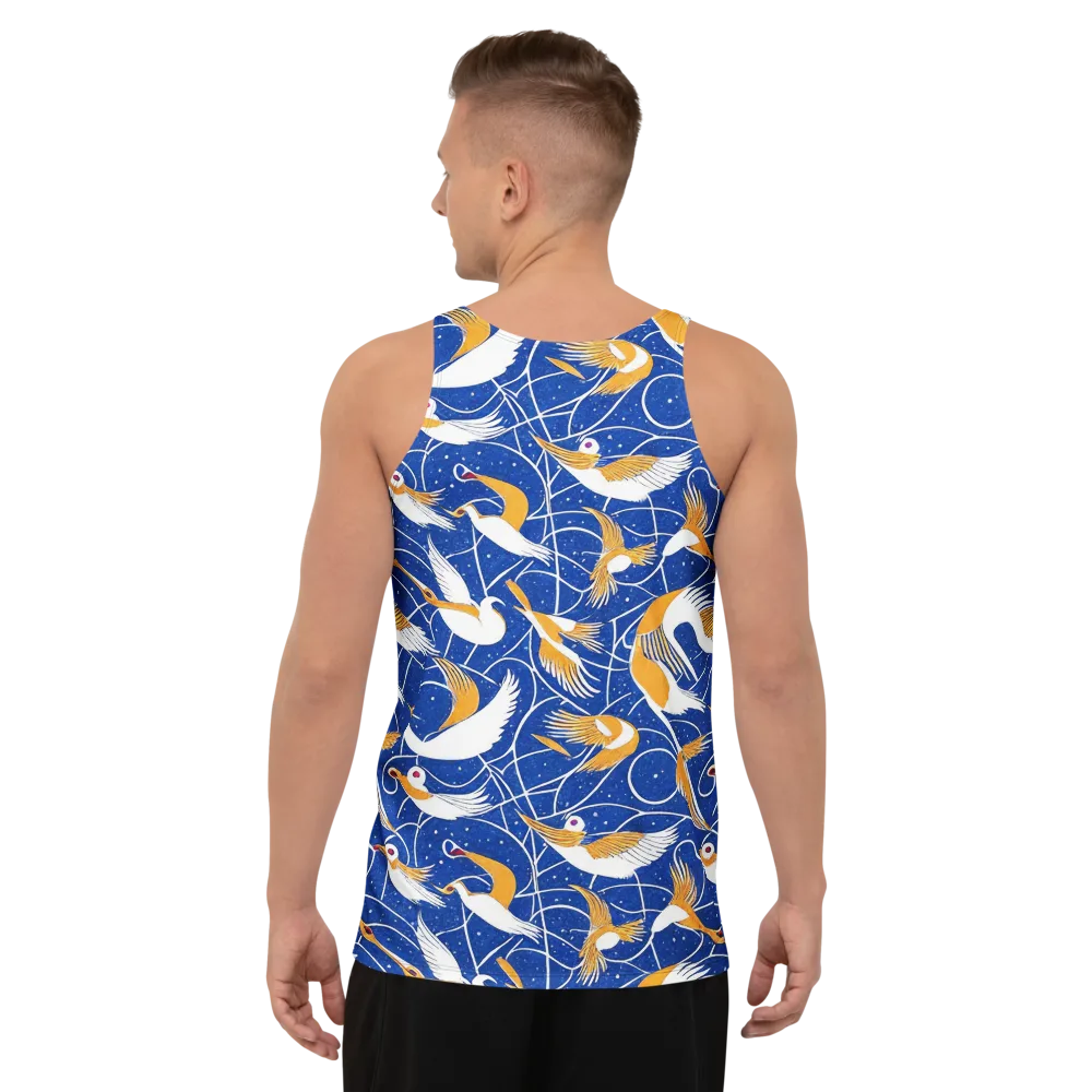 Saffron Flight on Men's Tank Top — Back