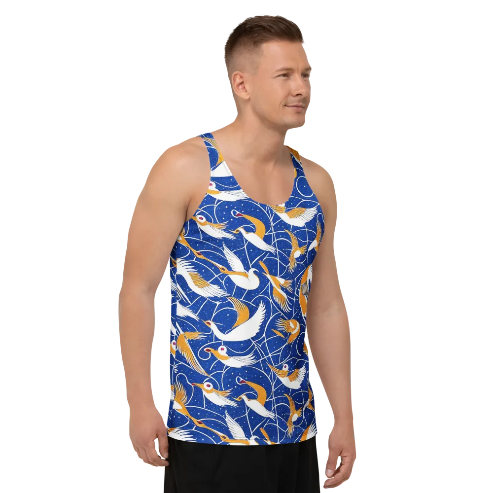 Saffron Flight on Men's Tank Top — Right Front