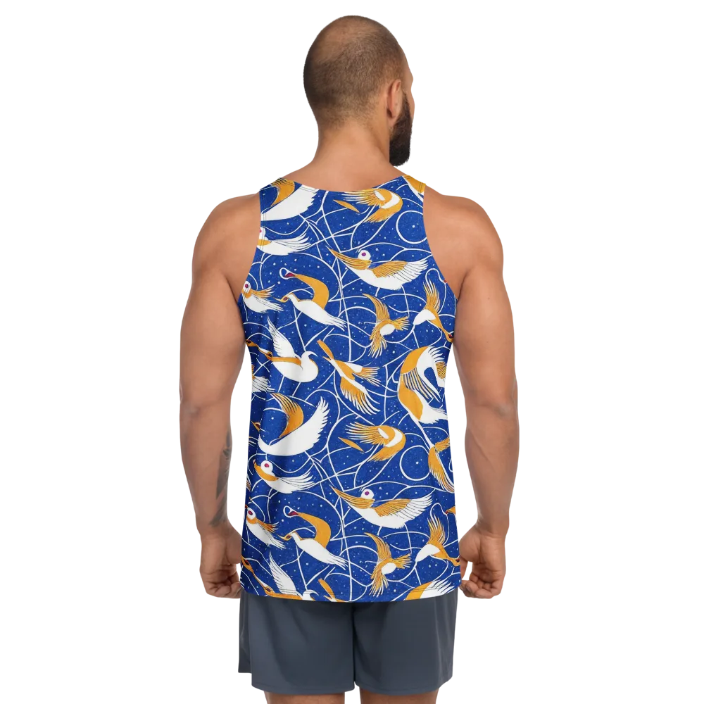 Saffron Flight on Men's Tank Top — Back