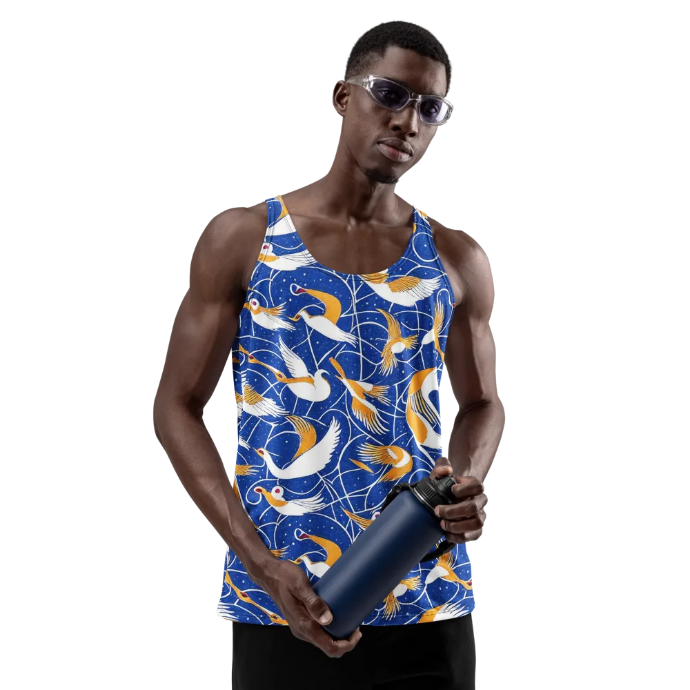 Saffron Flight on Men's Tank Top — Front
