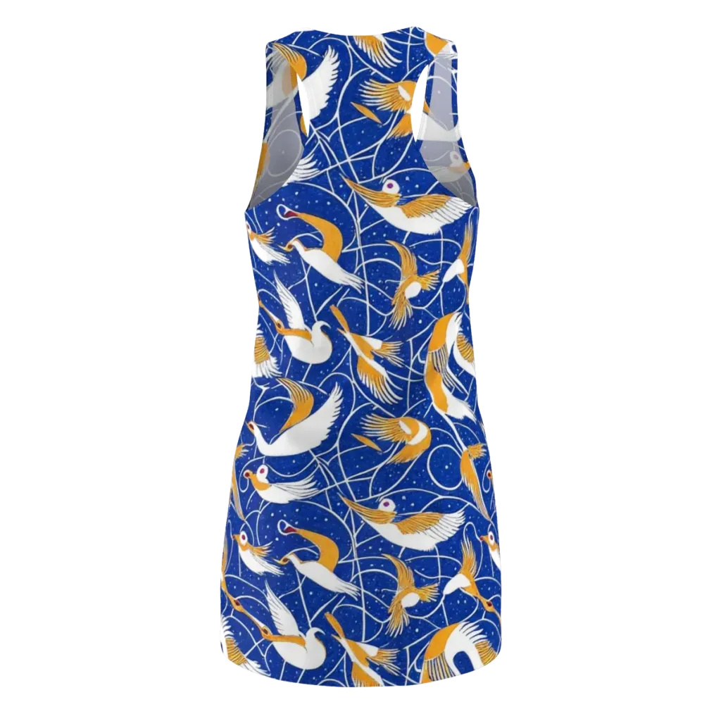 Saffron Flight on Racerback Dress — Back