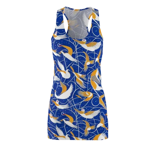 Saffron Flight on a Racerback Dress