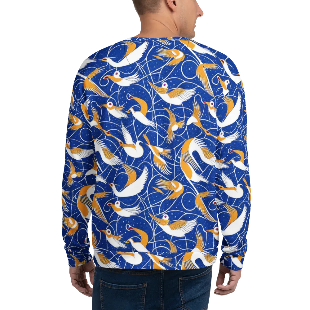 Saffron Flight on Sweatshirt — Back