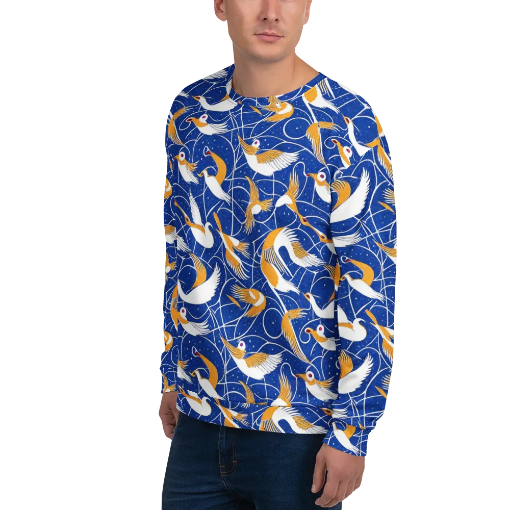 Saffron Flight on Sweatshirt — Left Front
