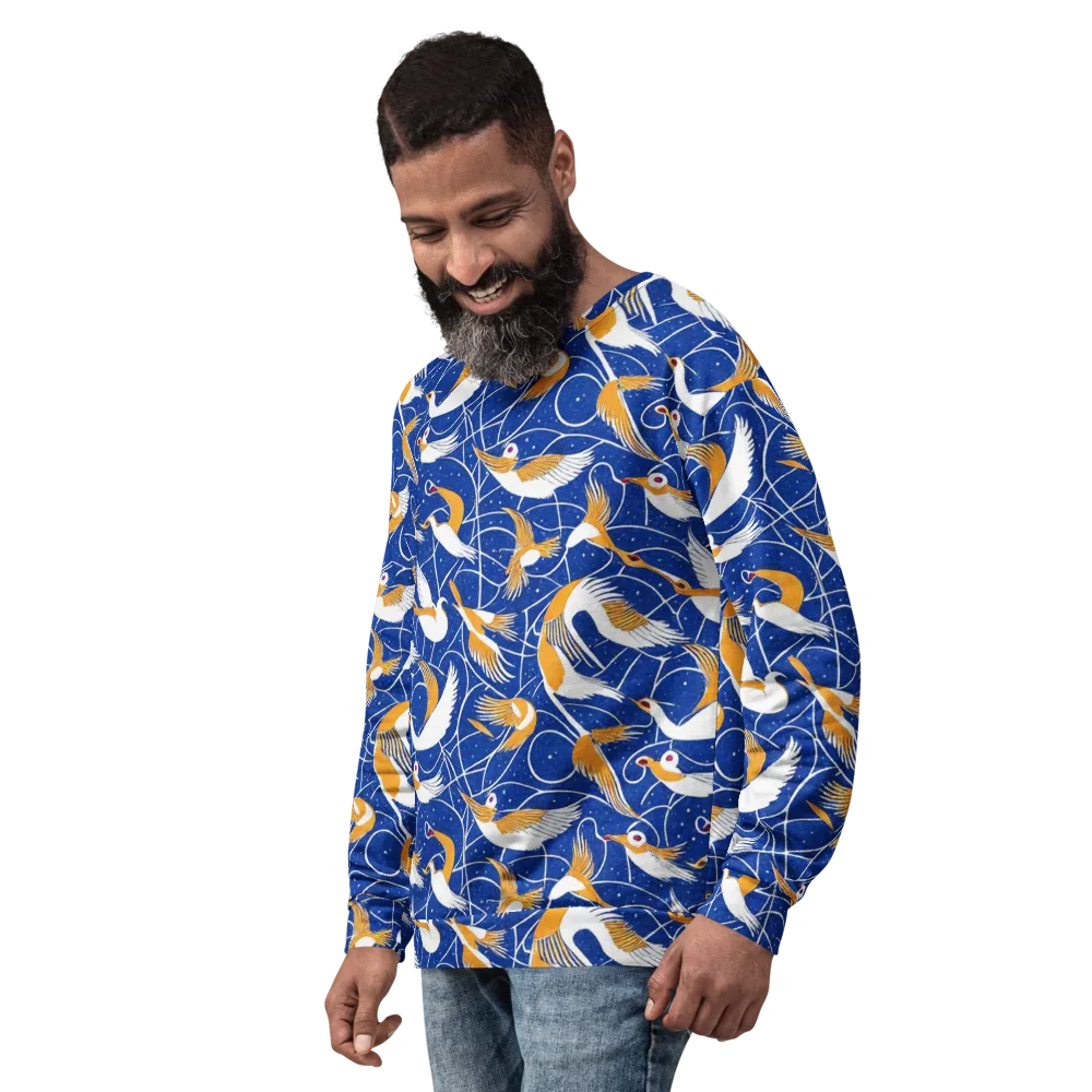 Saffron Flight on Sweatshirt — Left Front