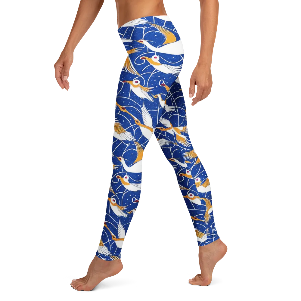Saffron Flight on Leggings — Left