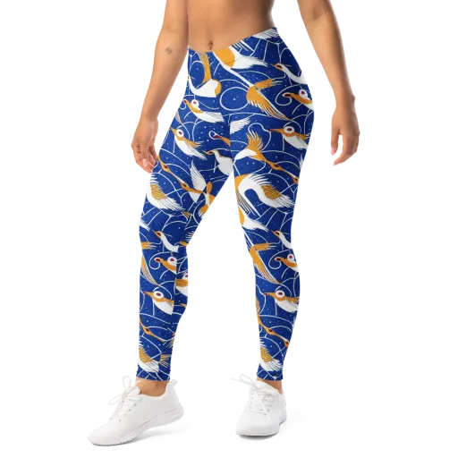 Saffron Flight on a Leggings