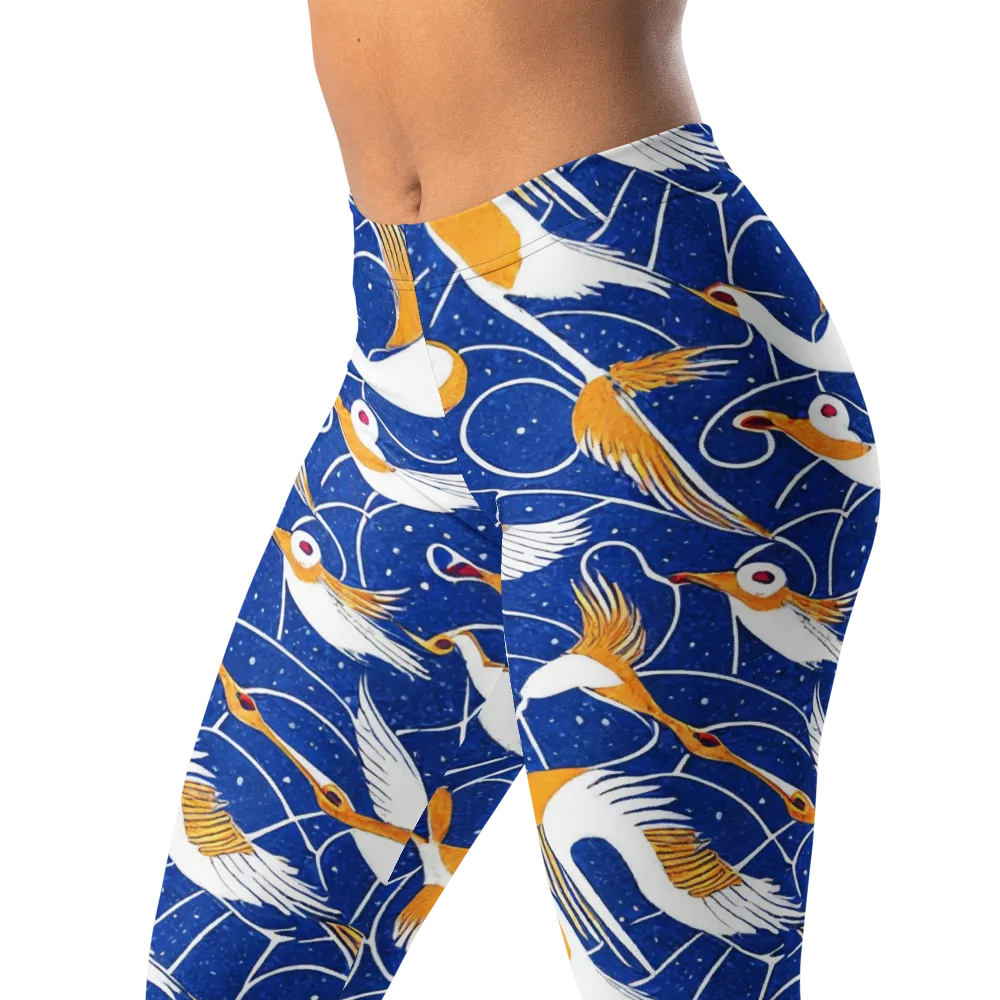 Saffron Flight on Leggings — Left Front