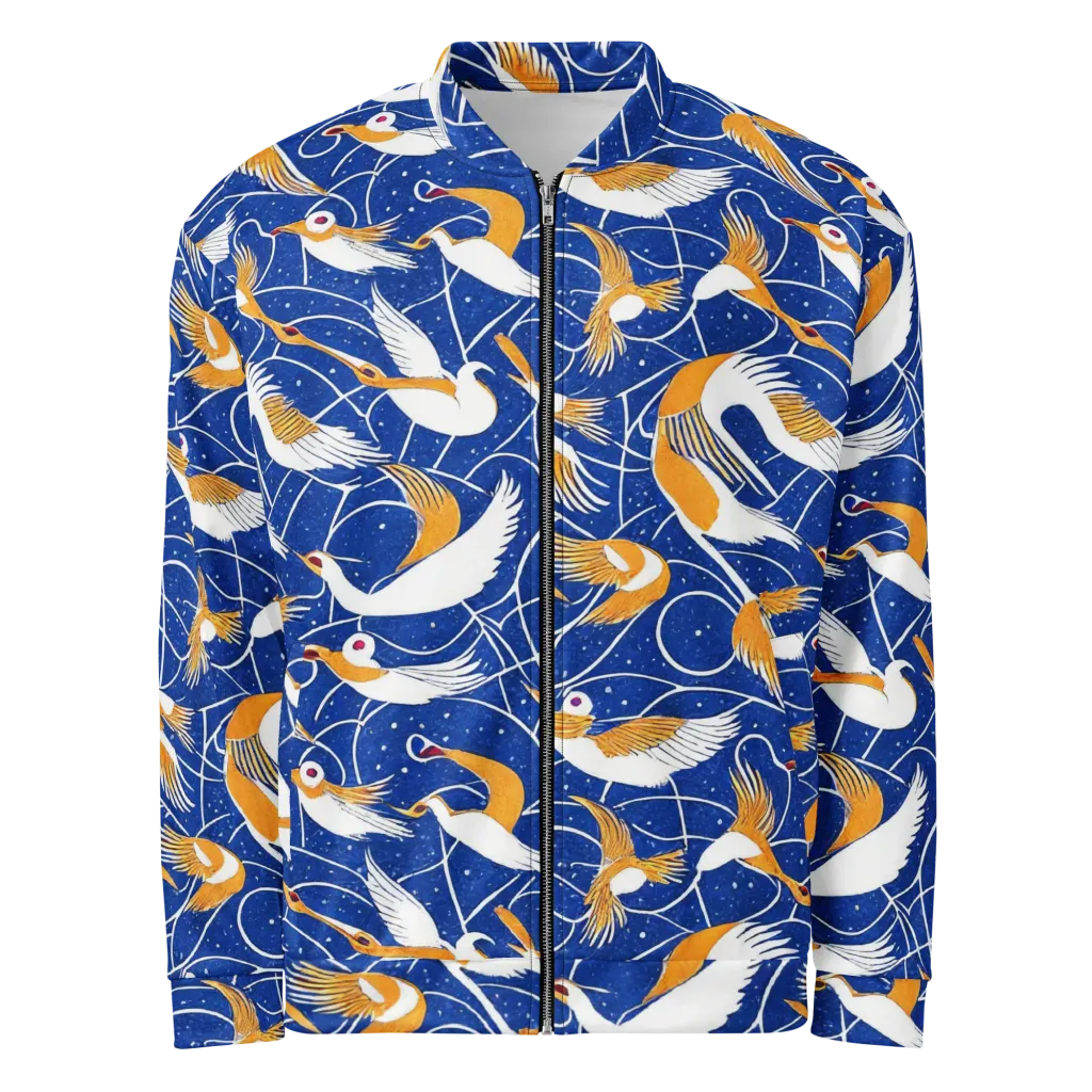Saffron Flight on Bomber Jacket — Front