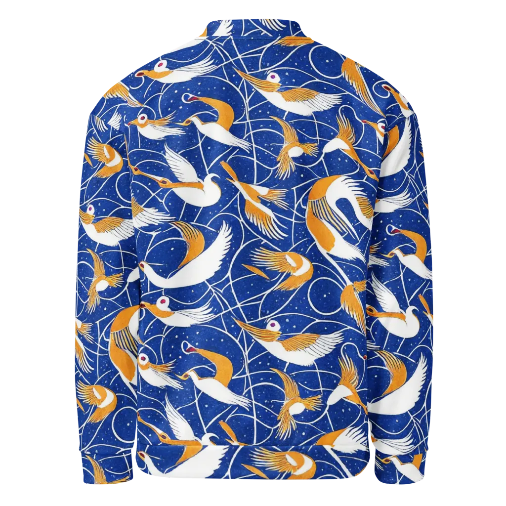 Saffron Flight on Bomber Jacket — Back