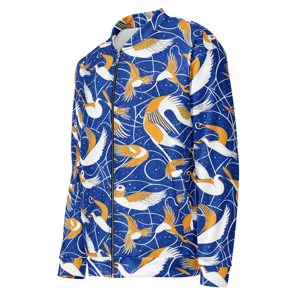 Saffron Flight on Bomber Jacket — Left Front