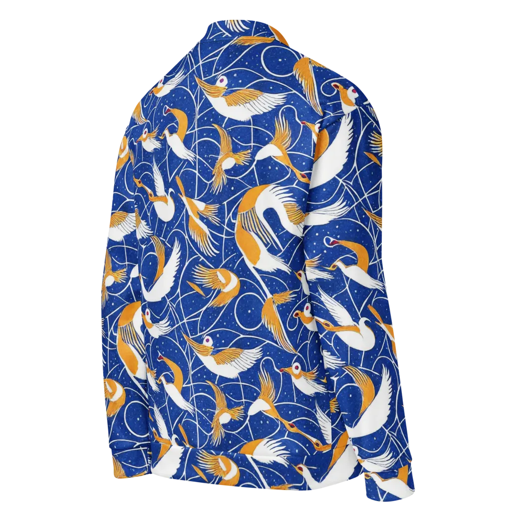 Saffron Flight on Bomber Jacket — Right Back