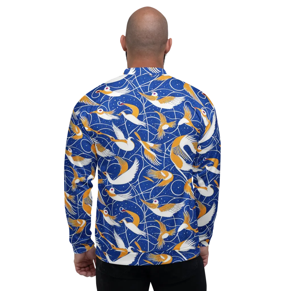 Saffron Flight on Bomber Jacket — Back
