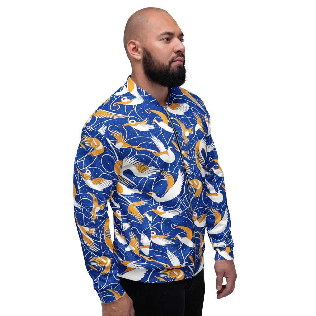 Saffron Flight on Bomber Jacket — Right